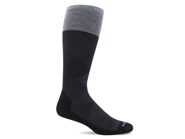 Sockwell Men's Diamond Dandy | Moderate Graduated Compression Socks: Black