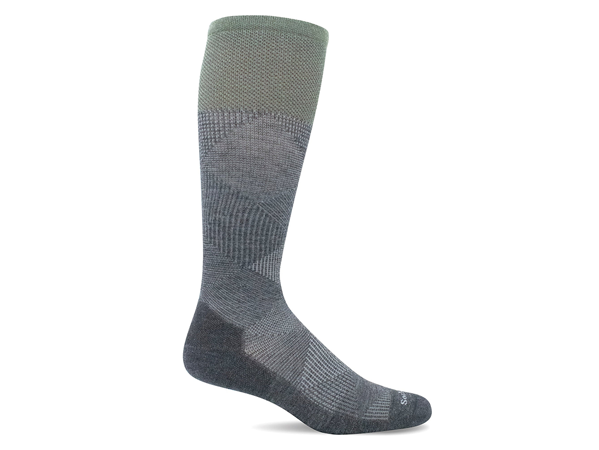 Sockwell Men's Diamond Dandy | Moderate Graduated Compression Socks: Charcoal