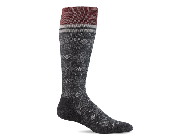 Sockwell Women's Winterland | Moderate Graduated Compression Socks: Charcoal