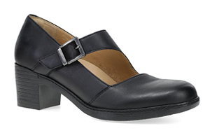 Dansko Marigold: Black Leather Mary Jane