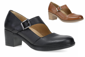 Dansko Marigold Mary Jane - Black Leather,  Luggage Leather