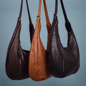 Latico Leathers Beacon Stain-Washed Leather Shoulder Bag