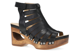 Dansko Adie: Black Calf Sandal