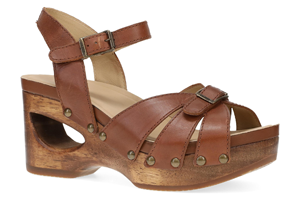Dansko Alanna: Tan Calf Sandal