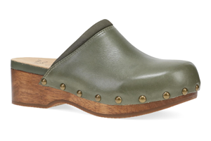 Dansko Andie: Black Olive Calf Mule
