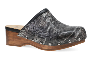 Dansko Andie: Grey Snake Mule