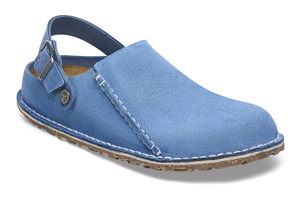 Birkenstock Lutry Premium Suede Leather: Elemental Blue