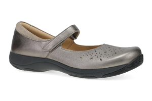 Dansko Stacy: Pewter Metallic Mary Jane