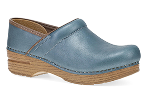 Dansko Professional: Blue Metallic Clog