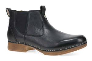 Dansko Michele: Black Waxy Milled Boot