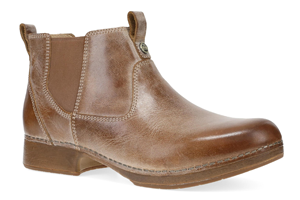 Dansko Michele: Tan Waxy Brush Off Boot