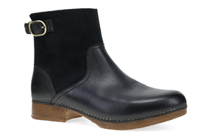 Dansko Monique: Black Burnished Calf Boot