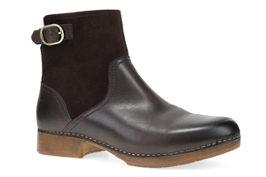 Dansko Monique: Chocolate Burnished Calf Boot