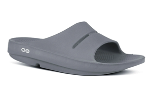 OOFOS Men’s OOAHH Slide: Slate