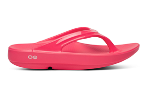 OOFOS Women's OOLALA Sandal: Neon Berry