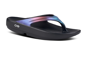 OOFOS Women's OOlala Luxe Sandal - Midnight Spectre