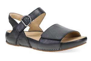 Dansko Tinsley: Black Leather Sandal