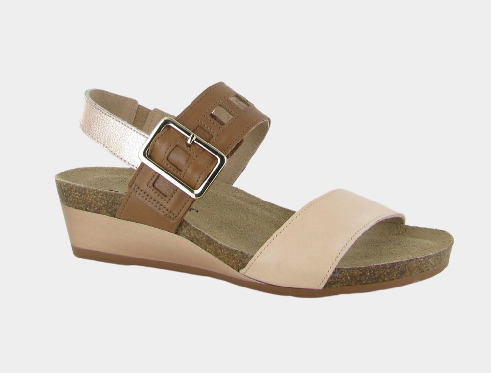 Naot Fantasy Dynasty: Pale Blush Lthr/Caramel Lthr/Soft Rose Gold Lthr