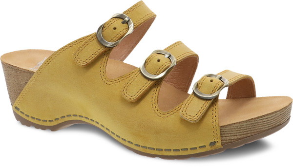 dansko sandals yellow