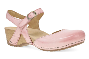 Dansko Tiffani: Pink Milled Burnished