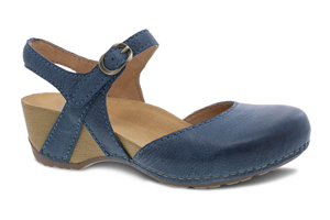 Dansko Tiffani: Blue Milled Burnished