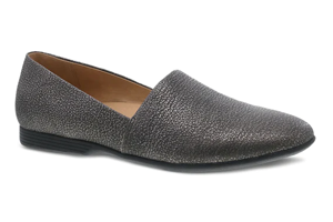Dansko Larisa: Pewter Metallic Leather