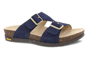 Dansko Dayna: Navy Suede Sandal