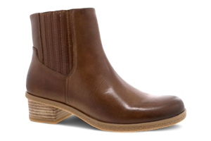 Dansko Daisy Tan Waterproof Burnished Boot
