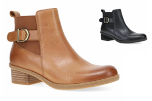 Dansko Deedee Waterproof Burnished Boot - Tan, Black