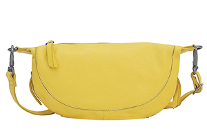 Latico Leather Crosby Leather Sling Bag: Lemon