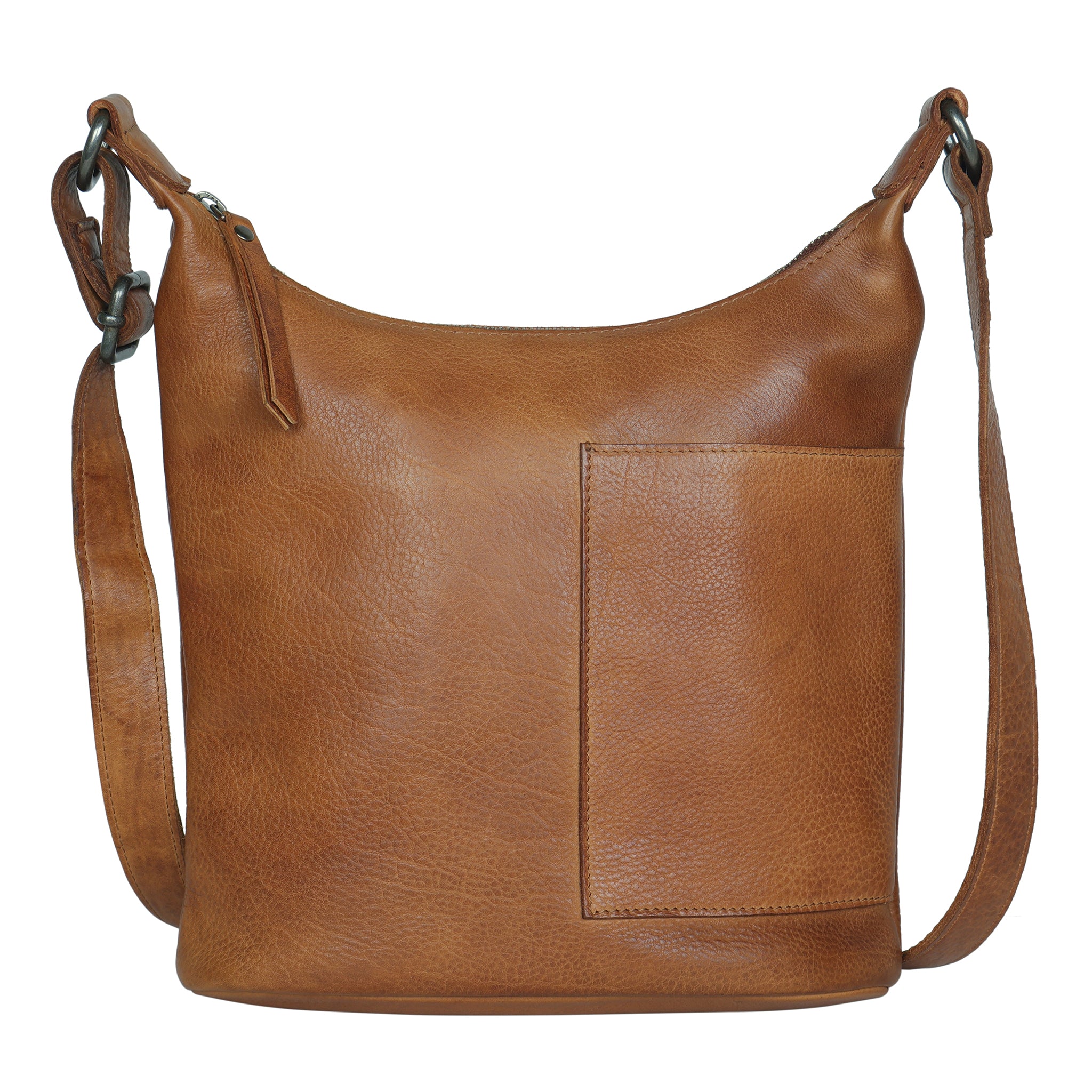 Latico Leather Kerry Leather Crossbody: Cognac