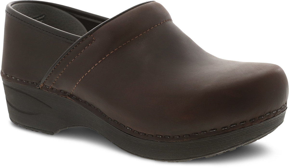 Dansko Professional XP 2 Clog: Brown Waterproof Pull Up