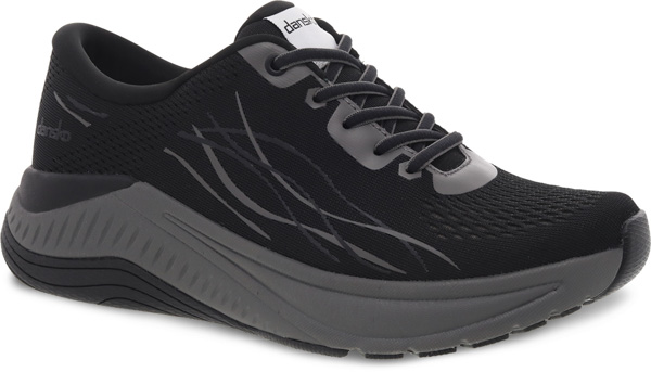 Dansko Pace: Black/Grey Mesh