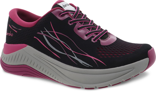 Dansko Pace: Black Berry Mesh