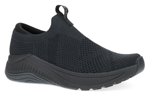 Dansko Pep: Black Knit Sneaker