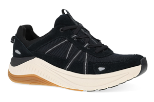Dansko Poppy: Black Suede Sneaker