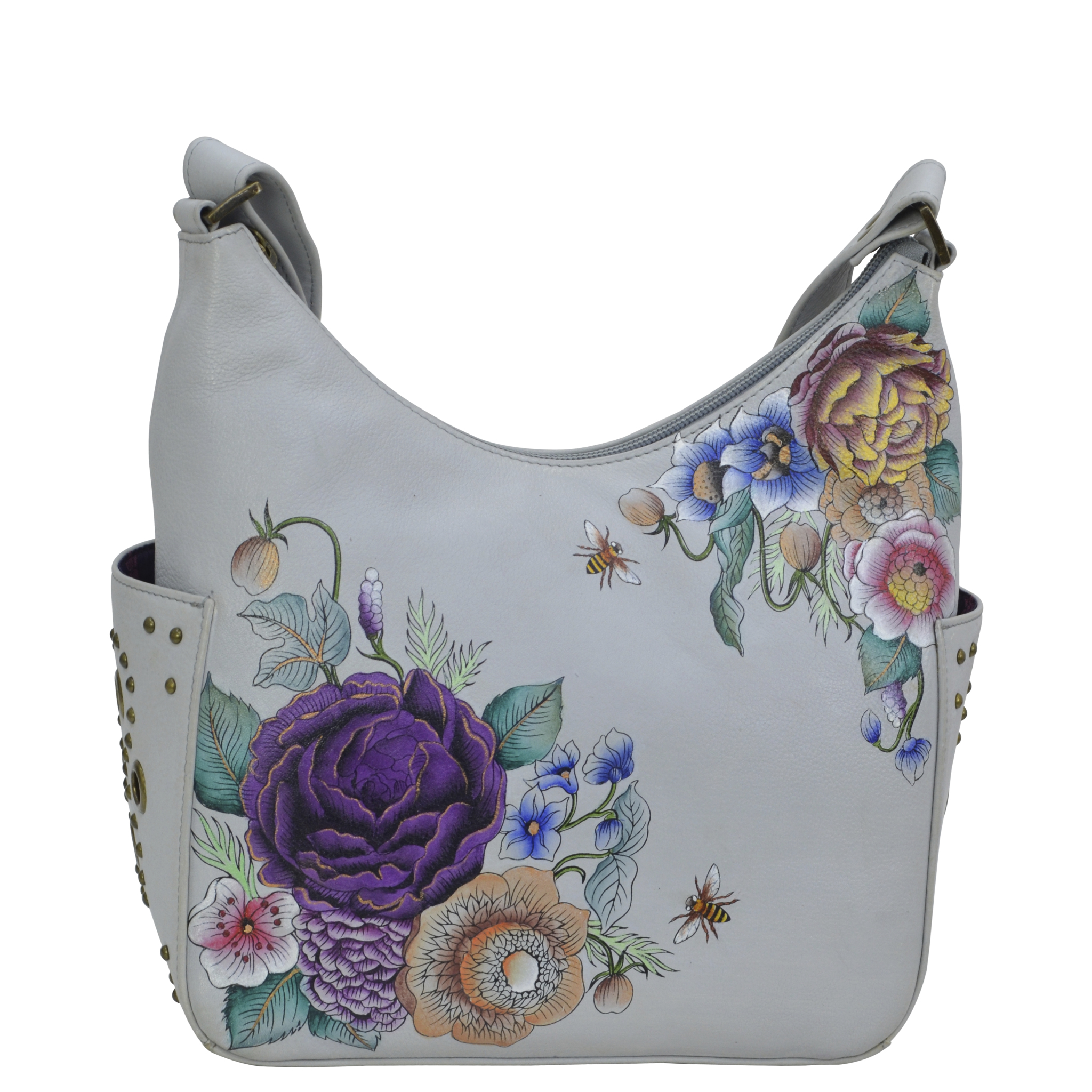 Anuschka Leather Handpainted Handbag: 433-FLC