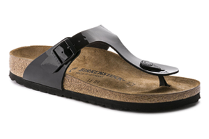Birkenstock Gizeh Birko-Flor: Black Patent