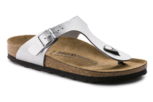 Birkenstock Gizeh Birko-Flor: Silver