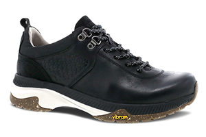 Dansko Mary: Black Waterproof Burnished