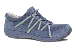 Dansko Harlyn: Blue Suede Sneaker
