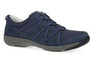 Dansko Harlyn: Navy Suede Sneaker