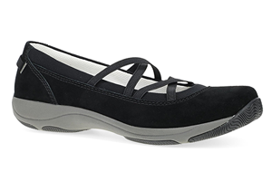 Dansko Harper: Black Suede Sneaker