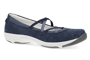 Dansko Harper: Navy Suede Sneaker