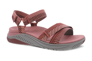 Dansko Racquel: Rose Herringbone Webbing