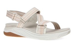 Dansko Rayna: Taupe Multi Webbing Sandal