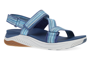Dansko Rayna: Blue Multi Webbing Sandal