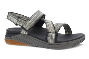 Dansko Rayna: Black Multi Webbing Sandal