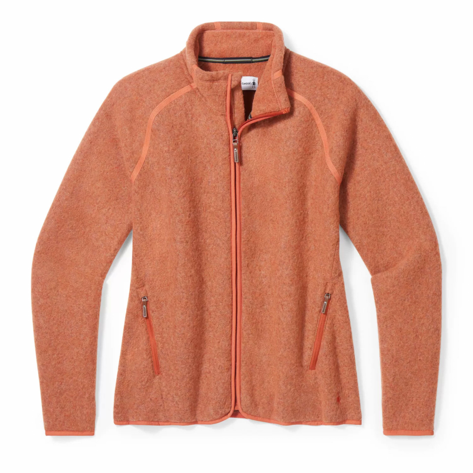 Women's Hudson Trail Fleece Full Zip - Orange Rust Heather