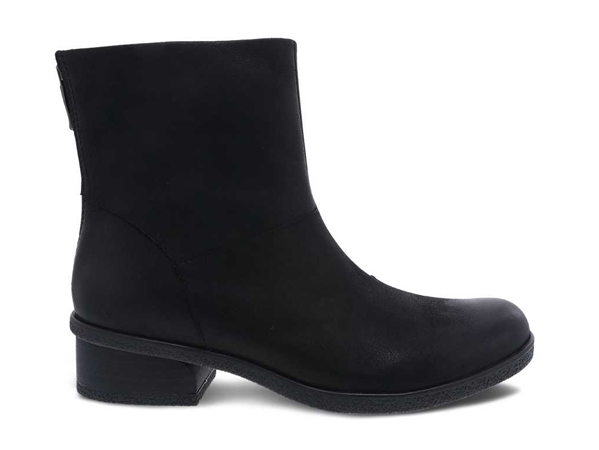Dansko Brianne: Black Waterproof Burnished